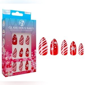 W7 Glamorous Christmas Press On Nails – Candy Sleigh! NWT!